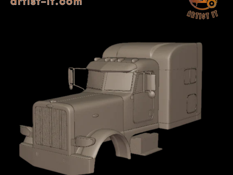 2020 PETERBILT 389 VRACHTWAGEN 3D-PRINTMODEL 3D printmodel