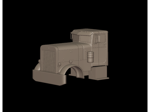 Peterbilt 281 1954 TRUCK 3D PRINT MODEL 3D प्रिंट मॉडल