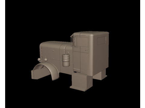 Peterbilt 281 1954 TRUCK 3D PRINT MODEL Modello di stampa 3D