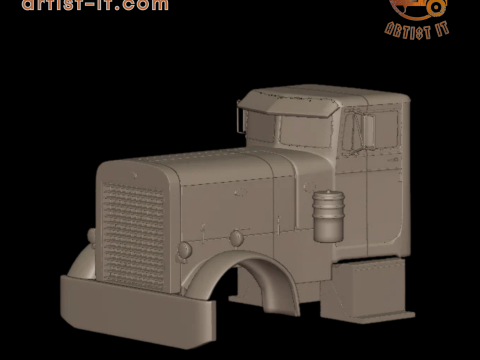 Peterbilt 281 1954 VRACHTWAGEN 3D PRINTMODEL 3D printmodel