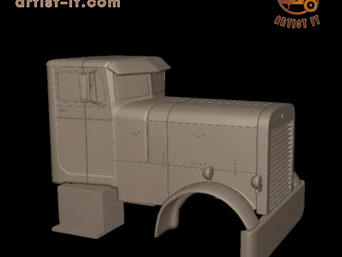 Peterbilt 281 1954 TRUCK 3D PRINT MODEL 3D Print Model