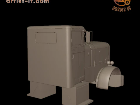 Peterbilt 281 1954 TRUCK 3D PRINT MODEL 3D Print Model