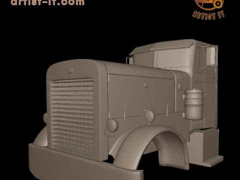 Peterbilt 281 1954 TRUCK 3D PRINT MODEL 3D Print Model