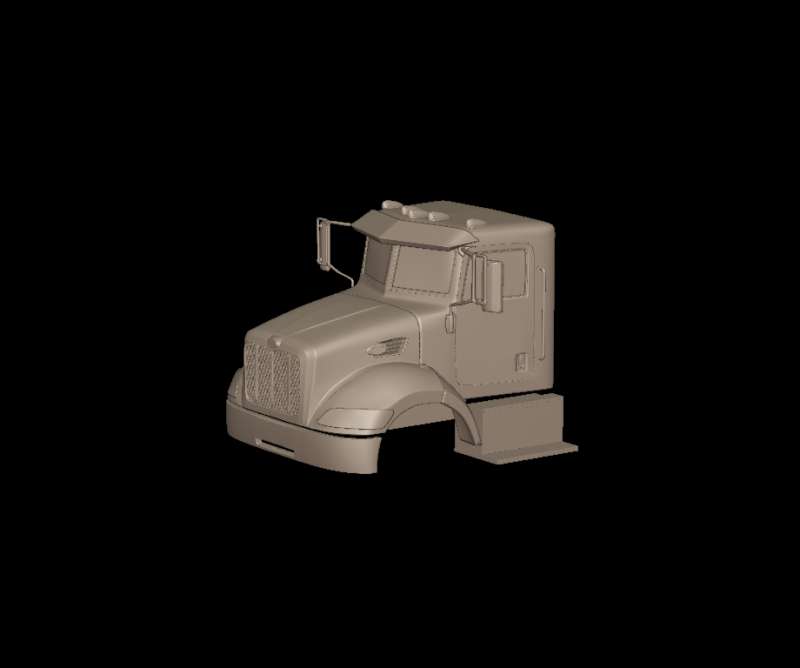 Peterbilt 335 2005 truck 3d print model 3D प्रिंट मॉडल .c4d .max .obj .3ds .fbx .stl .blend