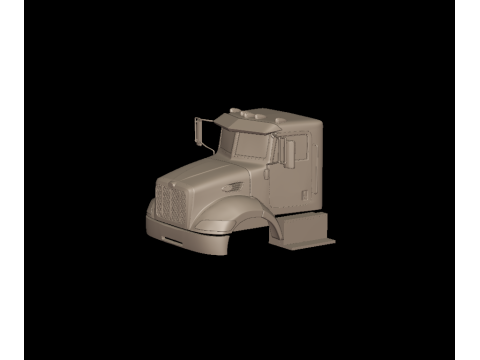Peterbilt 335 2005 truck 3d print model 3D 프린트 모델