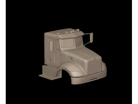 Peterbilt 335 2005 truck 3d print model 3D Druckmodell