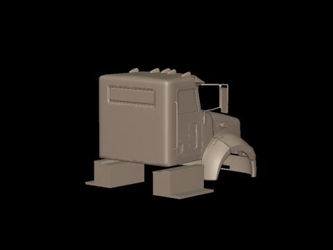 Peterbilt 335 2005 truck 3d print model 3D Druckmodell
