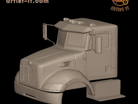 Peterbilt 335 2005 vrachtwagen 3D-printmodel 3D printmodel