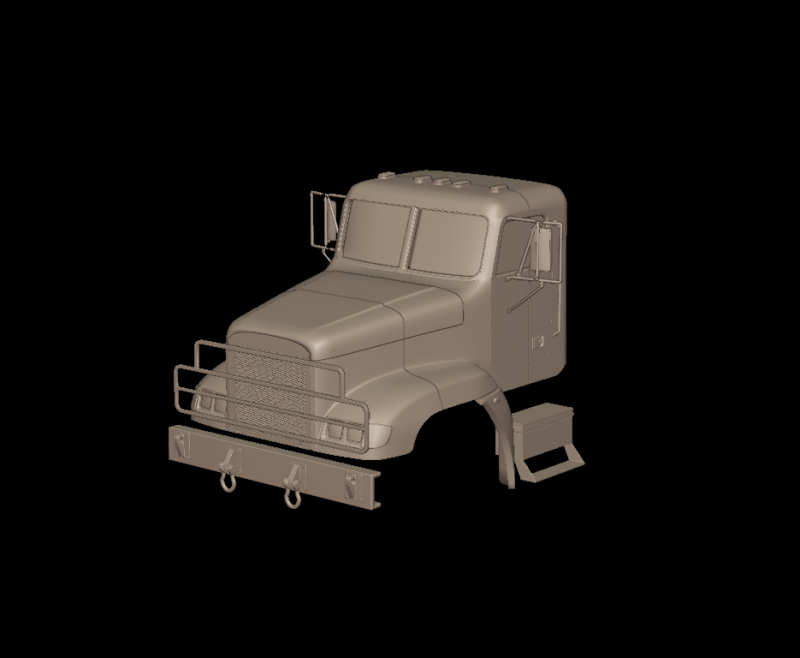 Freightliner M916A1 3d print model 3D 打印模型 .c4d .max .obj .3ds .fbx .stl .blend