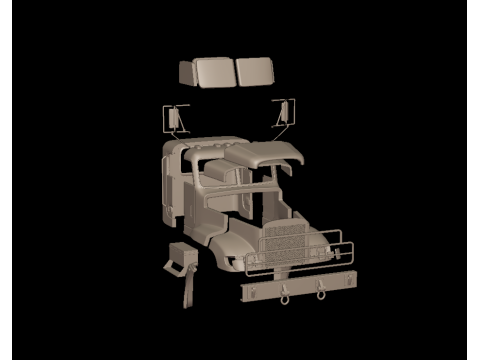 Freightliner M916A1 3d print model 3D 打印模型