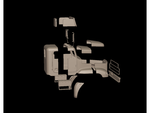 Freightliner M916A1 3d print model 3D 打印模型