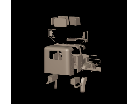 Freightliner M916A1 3d print model 3D 打印模型