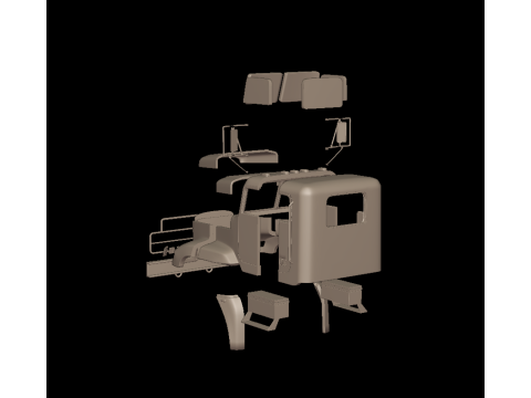 Freightliner M916A1 3d print model 3D 打印模型