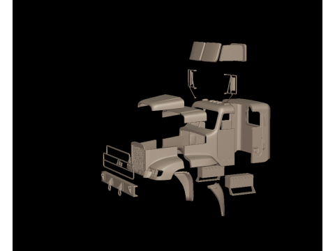 Freightliner M916A1 3d print model 3D 打印模型