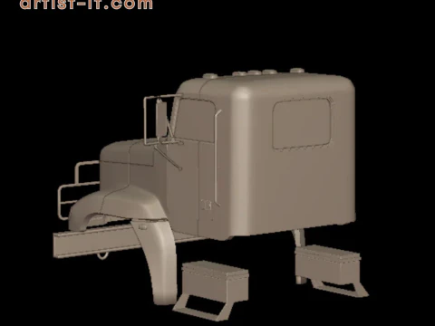Freightliner M916A1 3d print model 3D Print Model