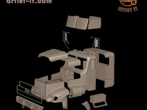 Freightliner M916A1 3d print model 3D Print Model