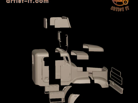Freightliner M916A1 3d print model 3D Print Model
