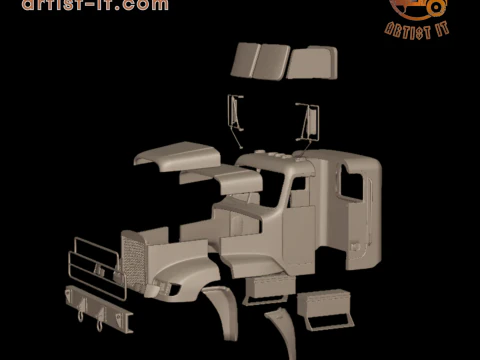 Freightliner M916A1 3d print model 3D Print Model