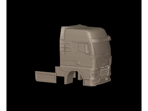 MAN TGX 2021 TRUCK 3D PRINT MODEL 3D 打印模型