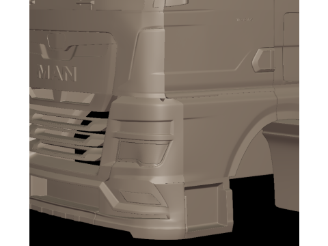 MAN TGX 2021 TRUCK 3D PRINT MODEL 3D 打印模型