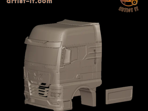 MAN TGX 2021 VRACHTWAGEN 3D-PRINTMODEL 3D printmodel