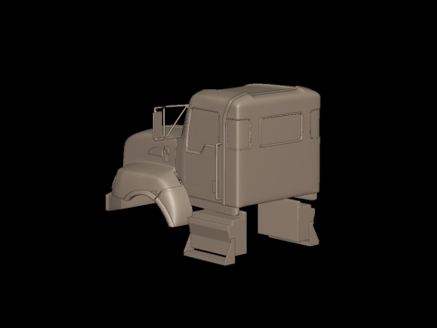 KENWORTH 2011 T470 TRUCK 3D PRINT MODEL Model Cetak 3D