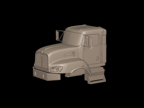 KENWORTH 2011 T470 TRUCK 3D PRINT MODEL Model Cetak 3D