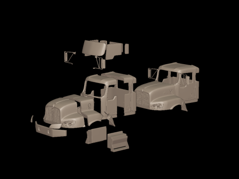 KENWORTH 2011 T470 TRUCK 3D PRINT MODEL Model Cetak 3D