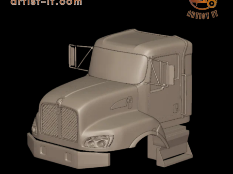 KENWORTH 2011 T470 VRACHTWAGEN 3D PRINTMODEL 3D printmodel
