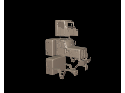 Kenworth c500 truck 3d print model 3D 打印模型