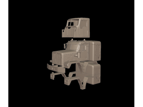 Kenworth c500 truck 3d print model 3D 打印模型