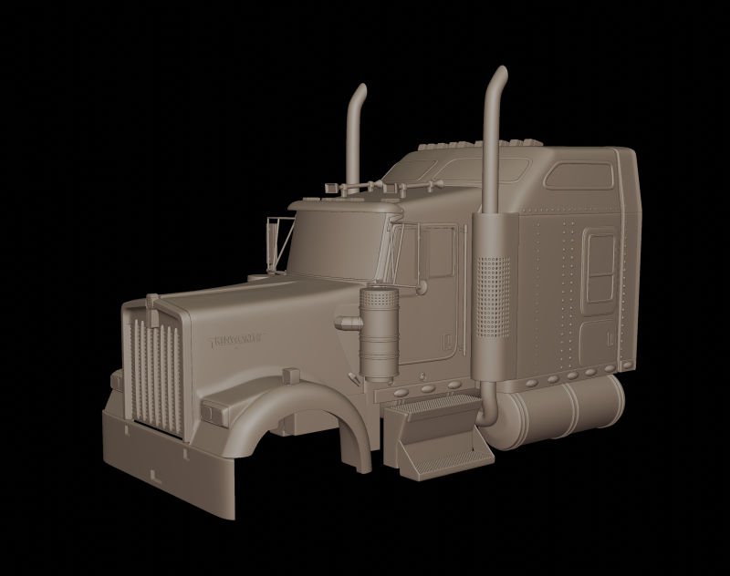 Kenworth w900 2006 3d print model 3D Принт Модель .c4d .max .obj .3ds .fbx .stl .blend 