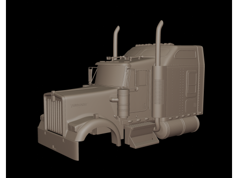 Kenworth w900 2006 3d print model 3D 프린트 모델