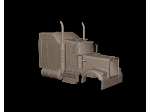 Kenworth w900 2006 3d print model 3D Принт Модель