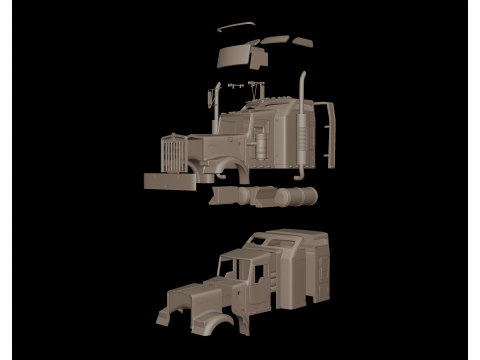 Kenworth w900 2006 3d print model 3D Принт Модель