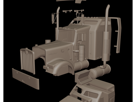 Kenworth w900 2006 3d print model 3D Принт Модель