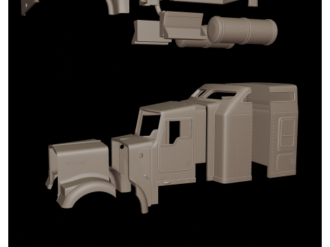 Kenworth w900 2006 3d print model 3D Принт Модель