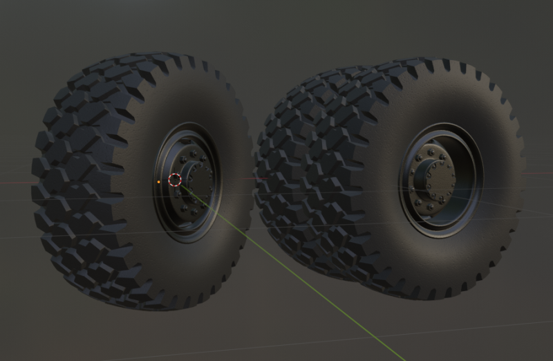 Maz truck wheel and tire 3d print model Modello di stampa 3D .c4d .max .obj .3ds .fbx .stl .blend 
