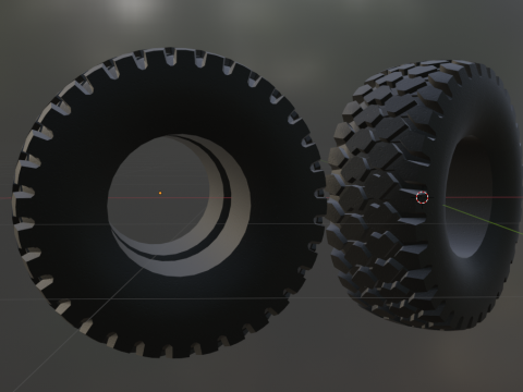 Maz truck wheel and tire 3d print model Modello di stampa 3D
