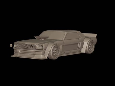 Mustang Hoonicorn 3d print model 3D Baskı Modeli