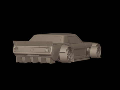 Mustang Hoonicorn 3d print model 3D 프린트 모델