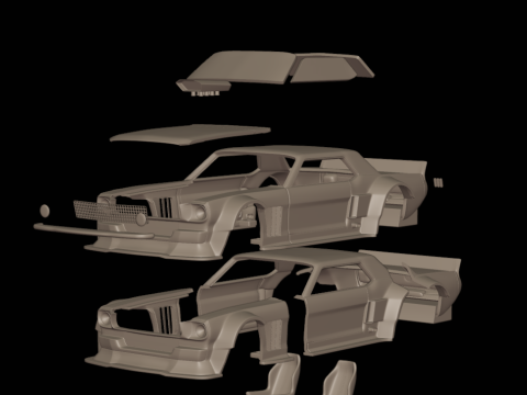 Mustang Hoonicorn 3d print model 3D 프린트 모델