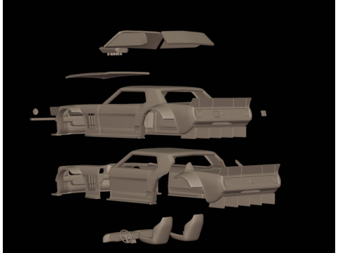 Mustang Hoonicorn 3d print model 3D 프린트 모델