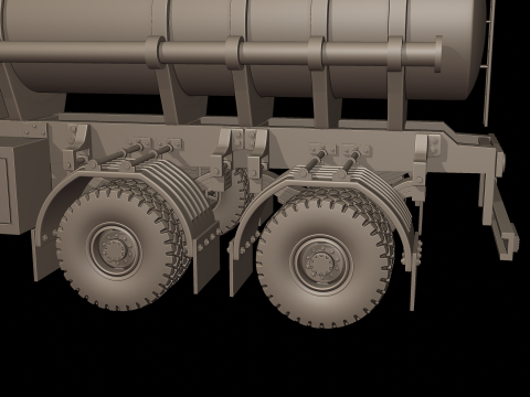 CIRCULAR TRAILER TANKER 3d print model Model do druku 3D