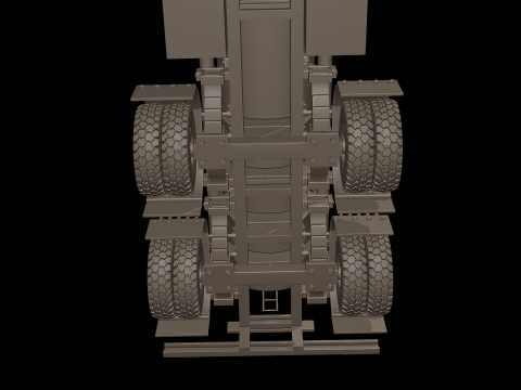 CIRCULAR TRAILER TANKER 3d print model Model do druku 3D