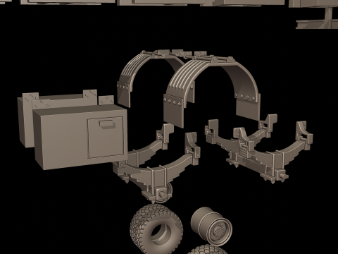 CIRCULAR TRAILER TANKER 3d print model Model do druku 3D