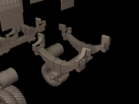 CIRCULAR TRAILER TANKER 3d print model Model do druku 3D