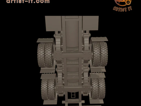 CIRCULAR TRAILER TANKER 3d print model 3D Print Model