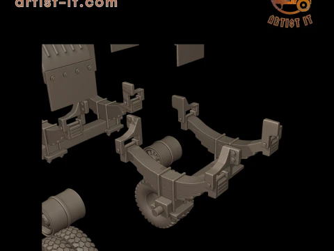 CIRCULAR TRAILER TANKER 3d print model 3D Print Model