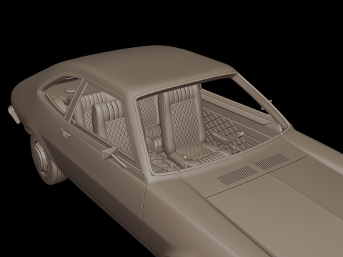 Pinto 1973 3d print model 3D प्रिंट मॉडल
